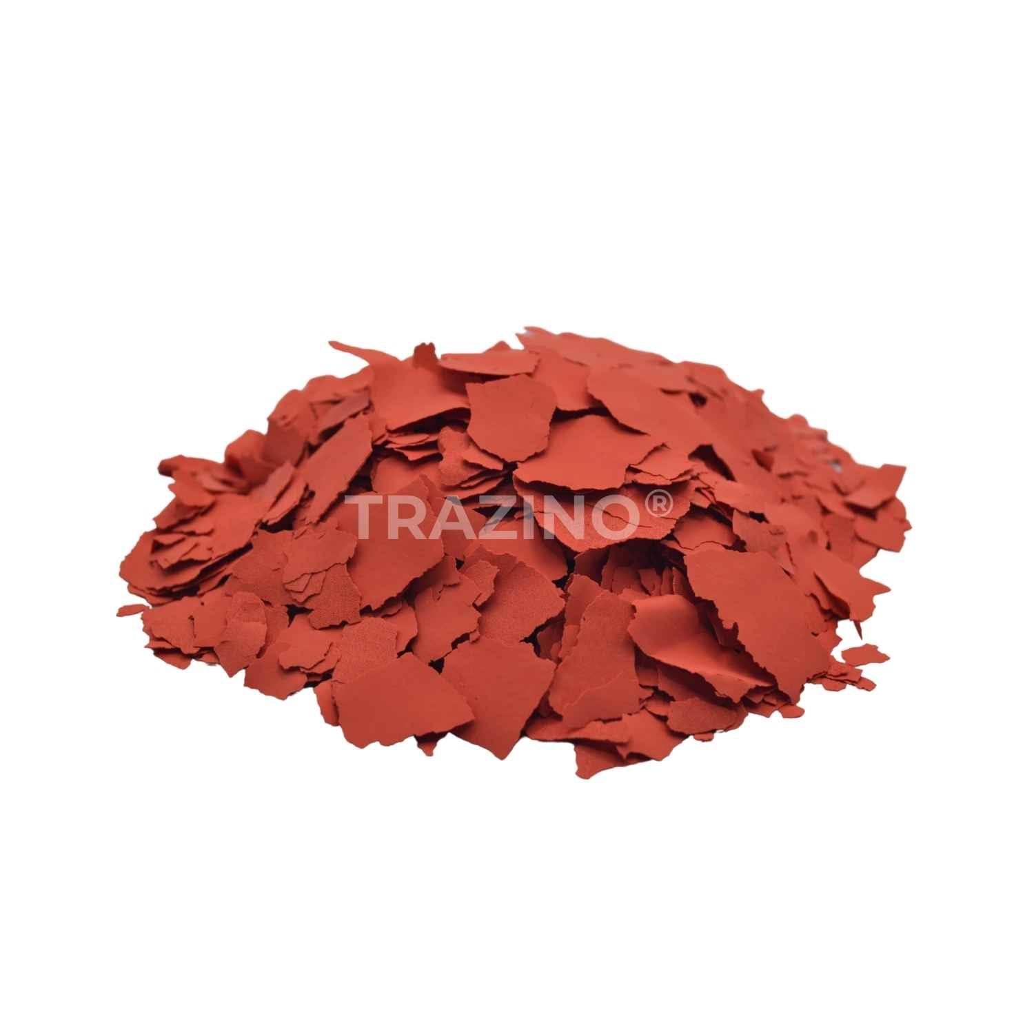 Trazino® Farbchips in Korallenrot zum Einstreuen für Beschichtungen Trazino® Farbchips in Korallenrot zum Einstreuen für Beschichtungen